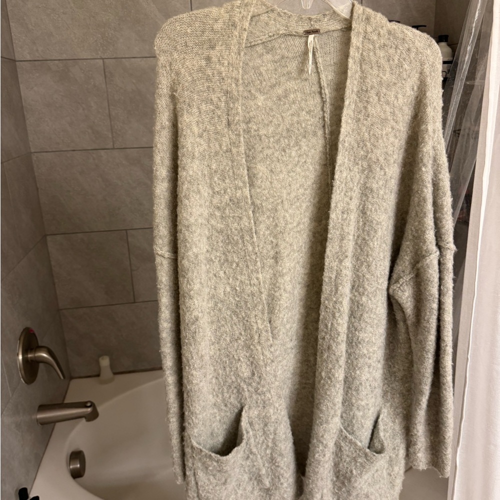 Free People Grey Cardigan